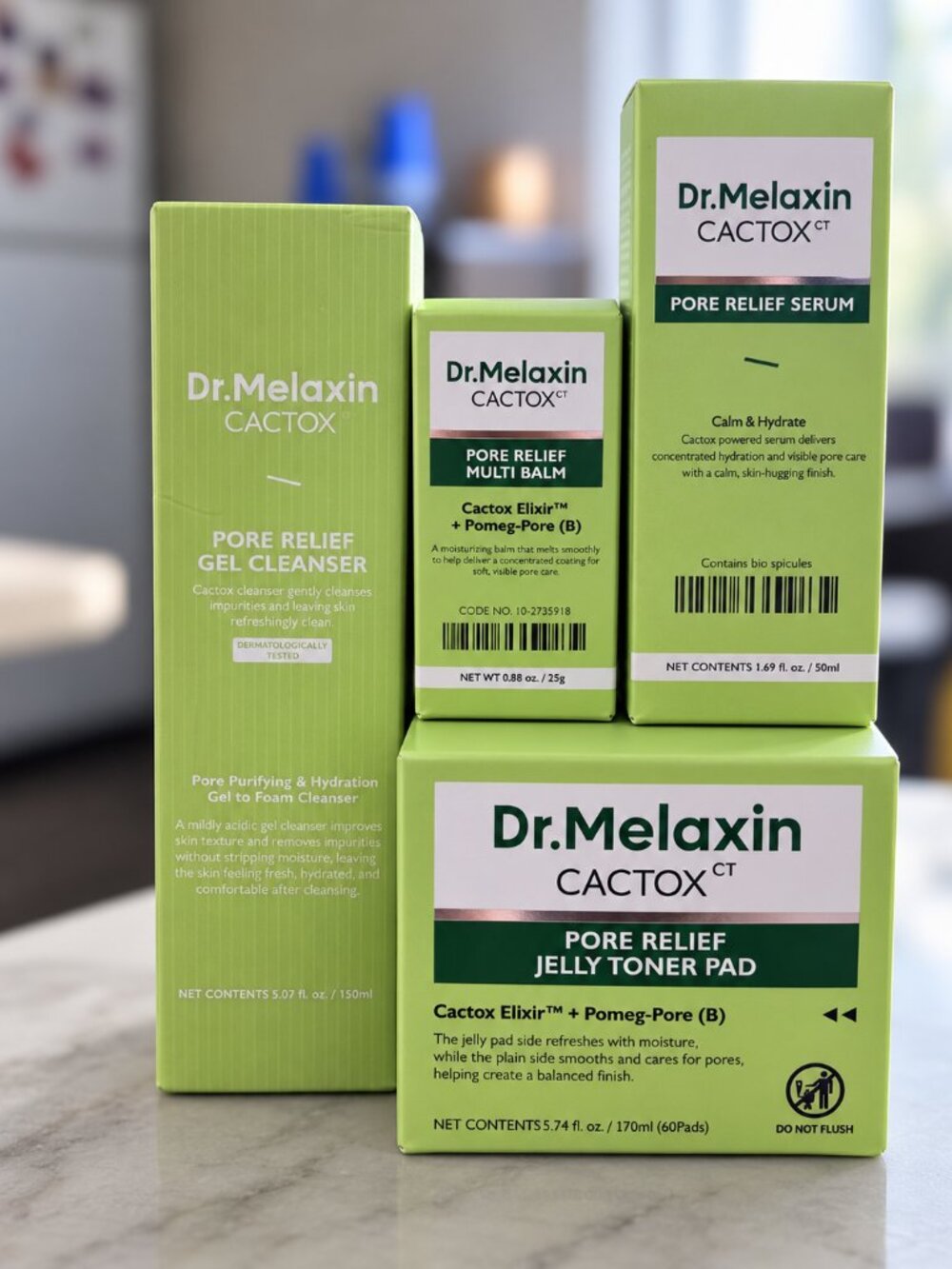 Dr. Melaxin Cactox CT Pore Relief 4-Piece Skincare Set